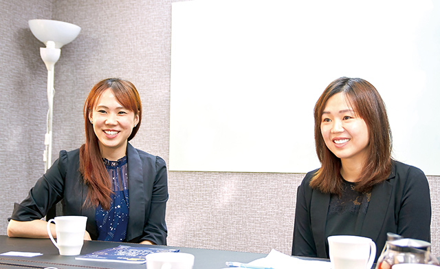 王佳芸（右）、王羽涵（左）姊妹帶領森下仁丹在台灣數位轉型逾十年，她們希望在電商紅海中持續締造佳績，寫下新頁。黃昱攝影