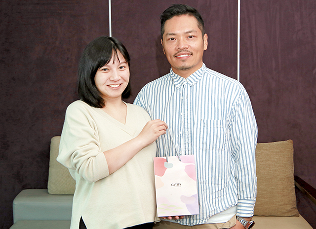 CATISS創辦人阮曼昀與目前擔任業務總監的先生盛傑仁。吳長益攝影