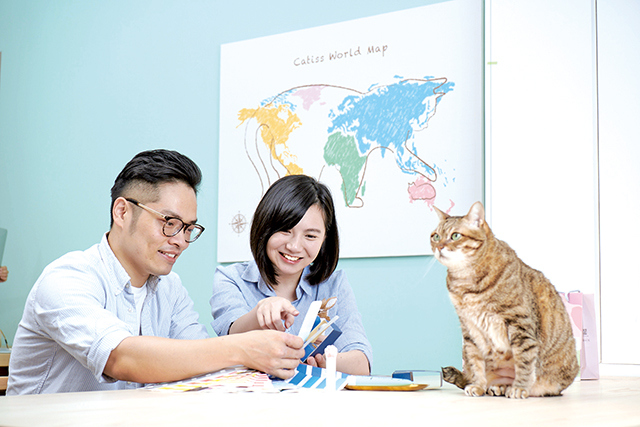 阮曼昀與盛傑仁熬過創業的艱辛，CATISS在貓奴美妝市場上站穩腳跟，堪稱數一數二的台灣品牌。CATISS提供