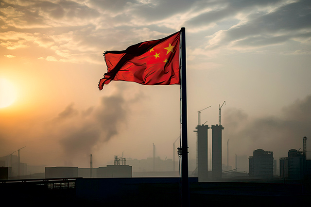 中國改革開放，但佐拉的父親在煤碳壩中工作，經濟繁榮如電視上的煙火，模糊不清。Adobe Stock