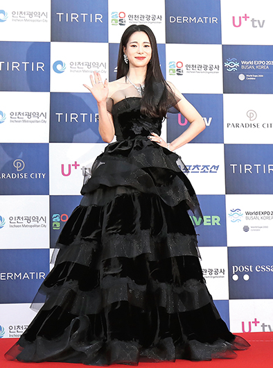 韓國女星林智妍於2023年7月19日出席韓國第2屆青龍系列大獎頒獎典禮，並以《黑暗榮耀》一劇榮獲電視劇部門女配角賞。Getty Images