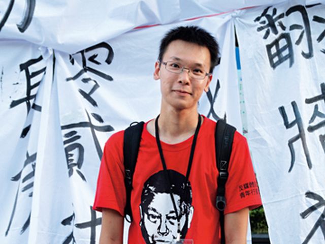 林飛帆大學時就讀於成功大學政治系，目前為台大政治研究所學生，剛獲選為台大研究生協會會長。李唐峰攝影