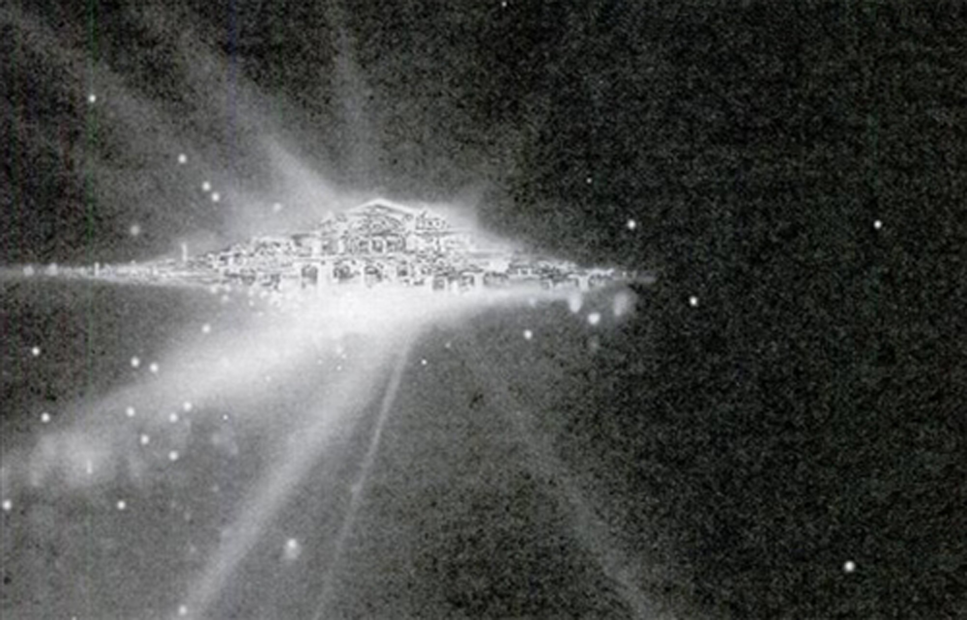 1993年12月26日，美國太空總署的哈勃太空望遠鏡拍攝到的「天國世界」。