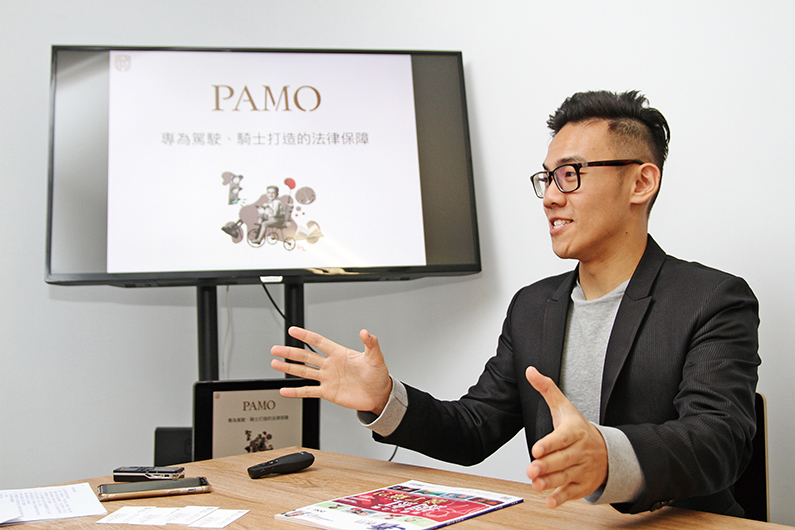 施尚宏開發「PAMO線上和解書」，實現了「讓法律服務更便民」的想法。吳長益攝影
