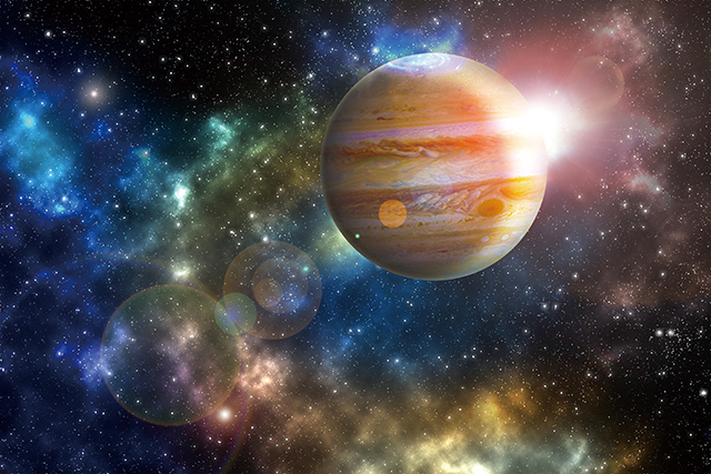 木星就像地球的保鏢，以其巨大的體積，吸引大部分可能撞向地球的隕石，讓其全部撞向自己。Adobe Stock