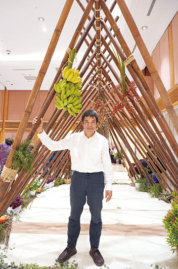 建築師甘銘源認為竹子彈性大，又擁有輕盈、溫暖的特色。謝平平攝影
