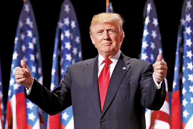 川普以「讓美國再次偉大」（Make America Great Again）為競選口號，執政四年內政外交政績輝煌。Getty Images