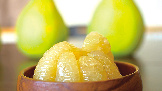 柚子要經過「辭水」，也就是在放個幾天，讓果實自然消水，果肉會變得更細軟、多汁，甜度也會提升。黃昱攝影