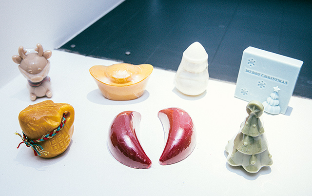 各種應景的造型皂，創造與消費者的連結。葉俊宏攝影