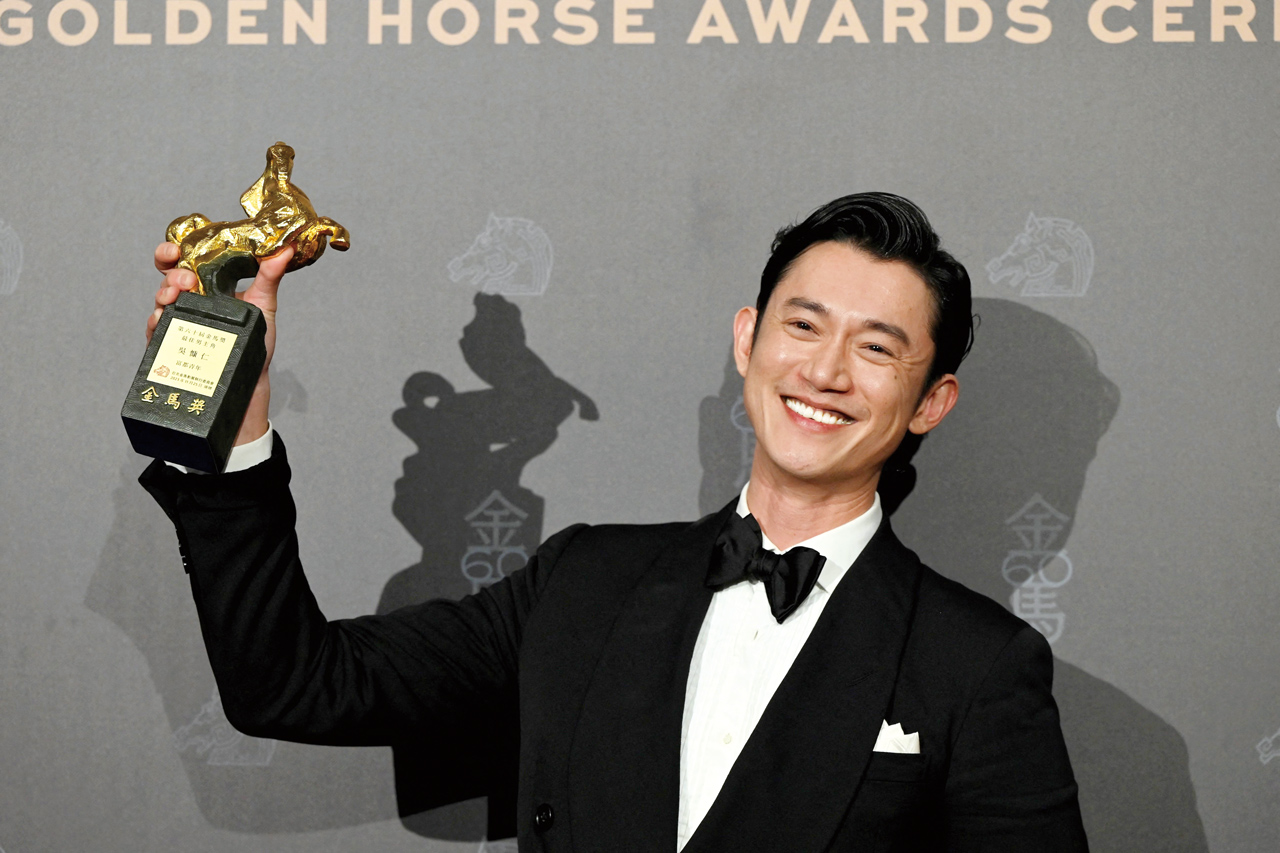 吳慷仁因《富都青年》一片榮獲第60屆金馬獎最佳男主角。Getty Images