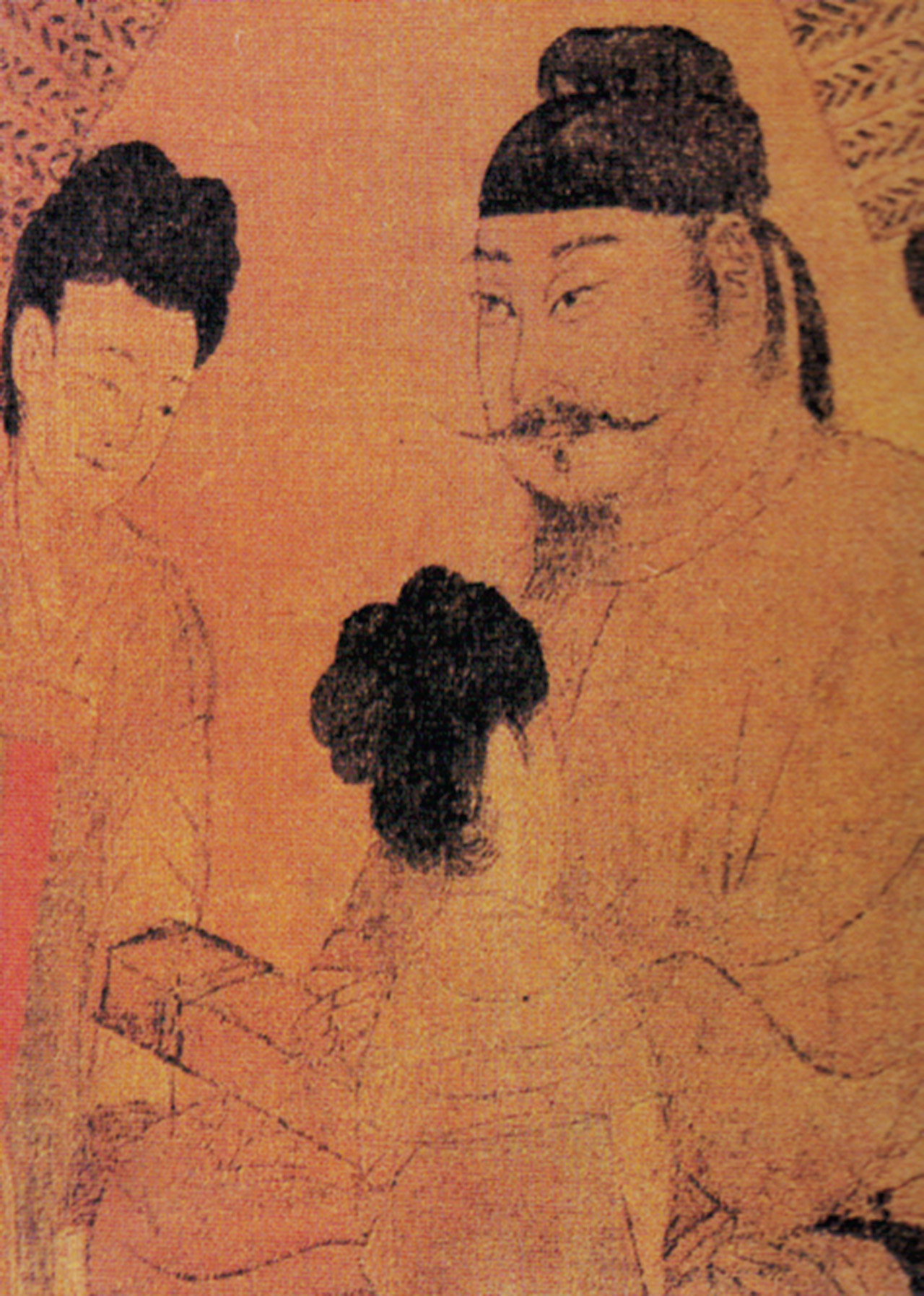 〈步輦圖〉中的唐太宗。公有領域