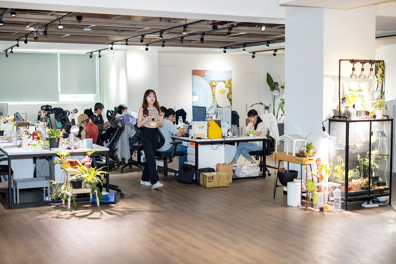 AlleyPin辦公室滿滿植栽。葉俊宏攝影