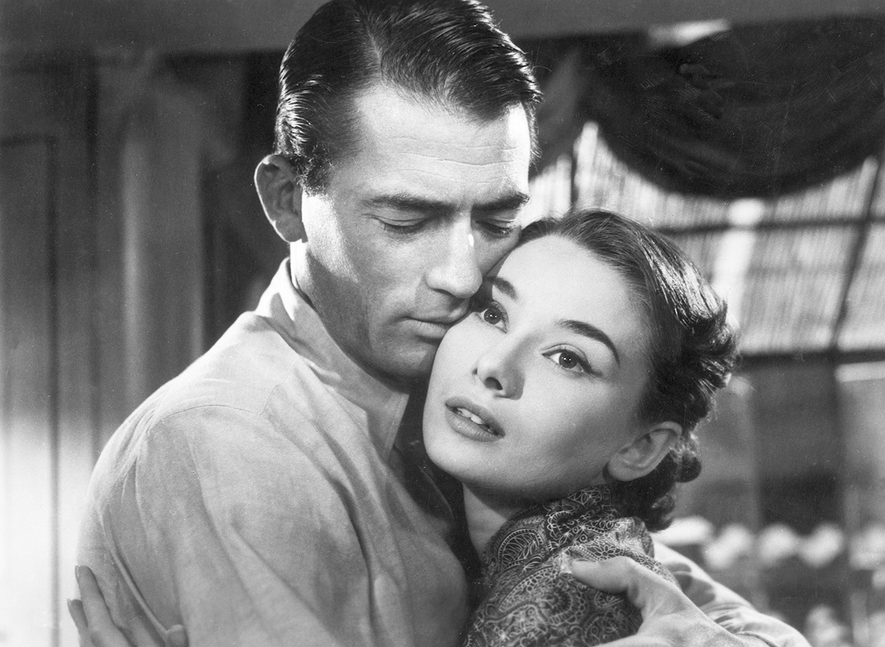 1953年上映的《羅馬假期》由傳奇巨星葛雷哥萊‧畢克與奧黛麗‧赫本擔綱男女主角，成為好萊塢經典電影名作。Getty Images