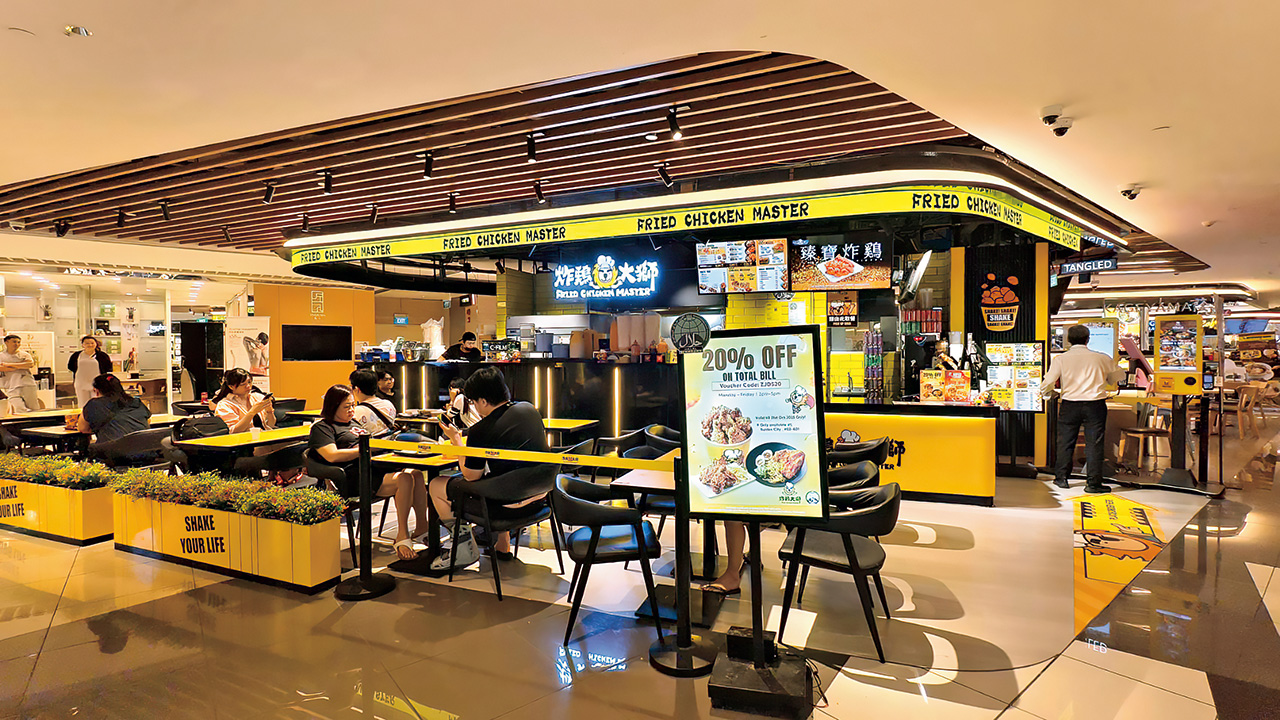 炸雞大獅新加坡店面。揚秦國際提供