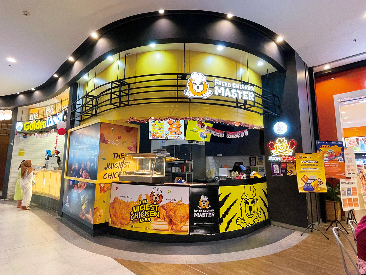 炸雞大獅印尼雅加達店面。揚秦國際提供