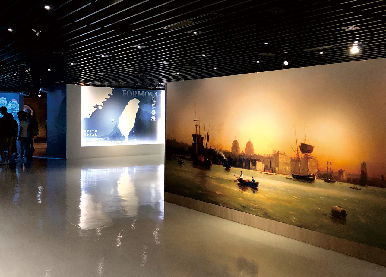 「海洋台灣區」回溯台灣人與船舶、海洋的關係，建構本土歷史的發展脈絡。