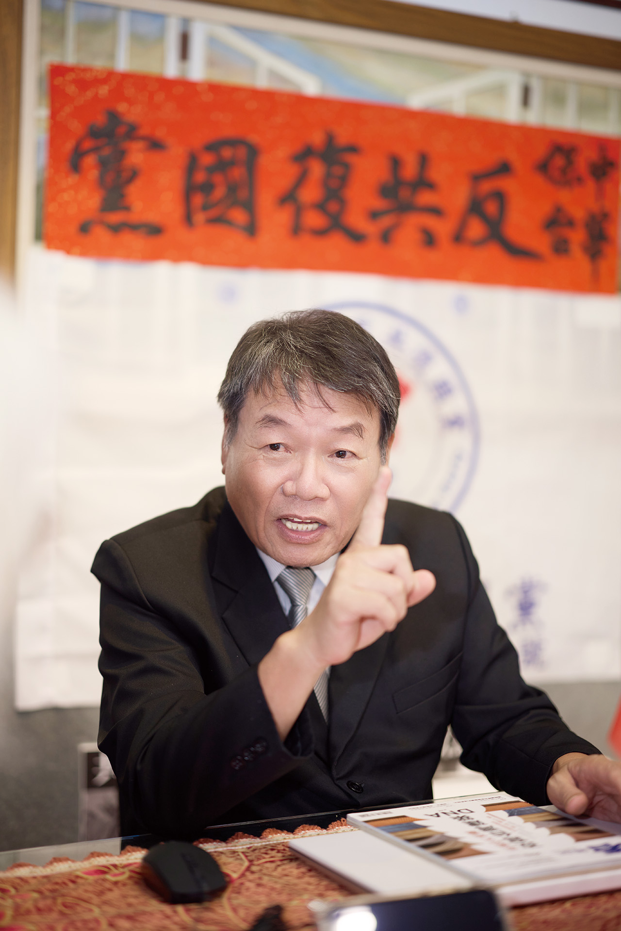 廖金漳表示中國很大但不強，且台灣當前地位至關重要，沒有一個國家能放棄台灣，因此台灣人不應妄自菲薄。葉俊宏攝影