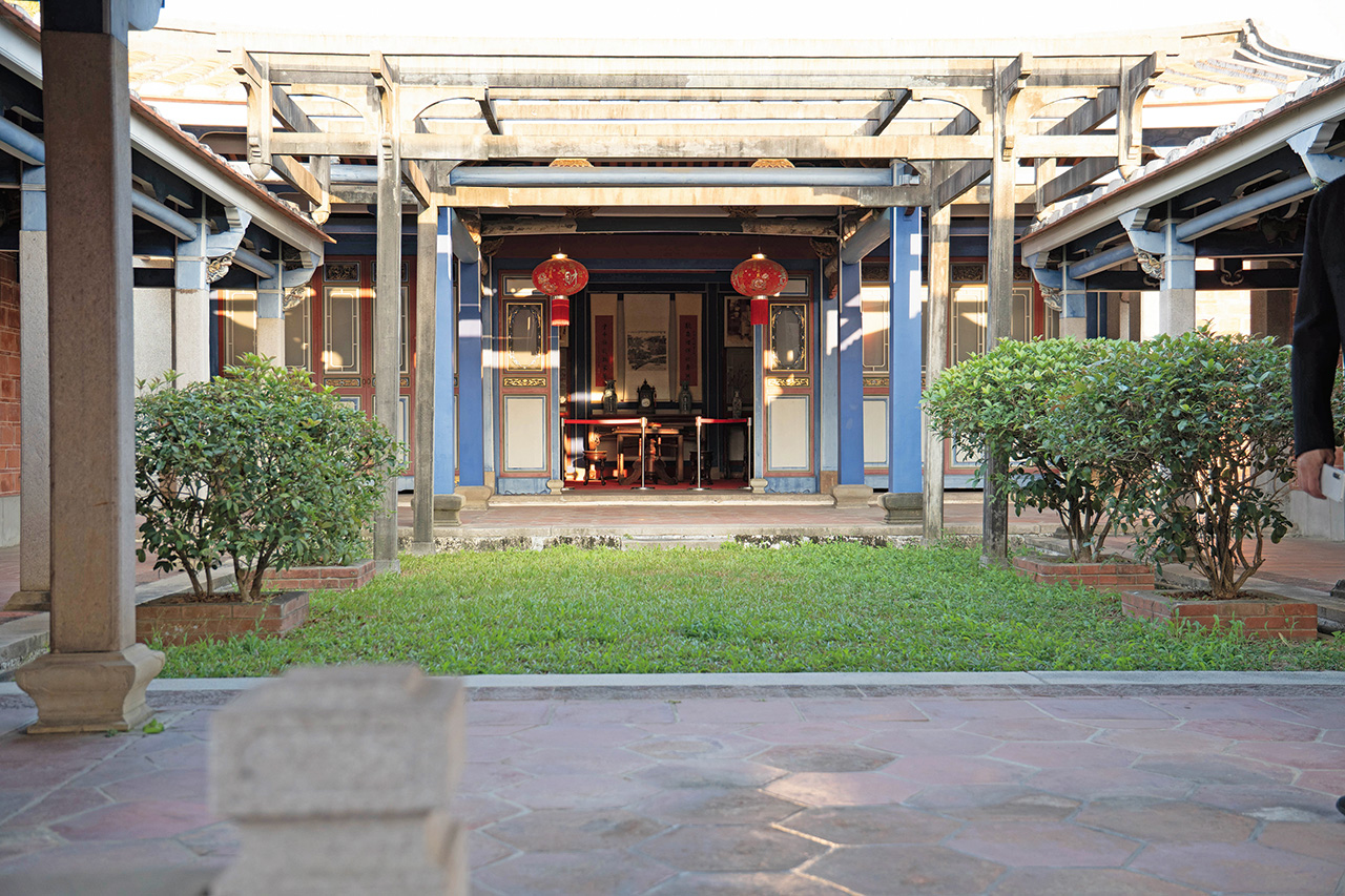 霧峰林家內堂，只有親近友人才會在此用餐。謝平平攝影
