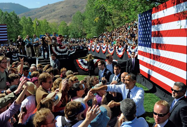 美国大选日益接近，图为欧巴马9月13日出席在科罗拉多州举行的一场竞选活动。Getty Images
