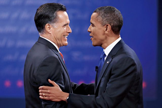 民主党的欧巴马2012年11月打败共和党的罗姆尼，连任美国第52届总统。Getty Images