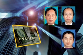 幾位知名的大陸律師董前勇（上左）、金光鴻（上右）、謝燕益（下）表示，法輪功學員插播真相是正當的，涉及不到違法犯罪。