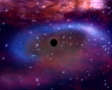 歐洲太空總署發布的黑洞示意圖。