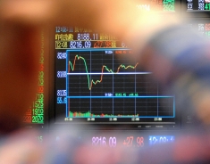 1月4日台灣股市開出2010年紅盤，加權指數收盤時上漲19.74點，以8207.85點作收，成交值放大為1700.79億元，創18個月來新高。